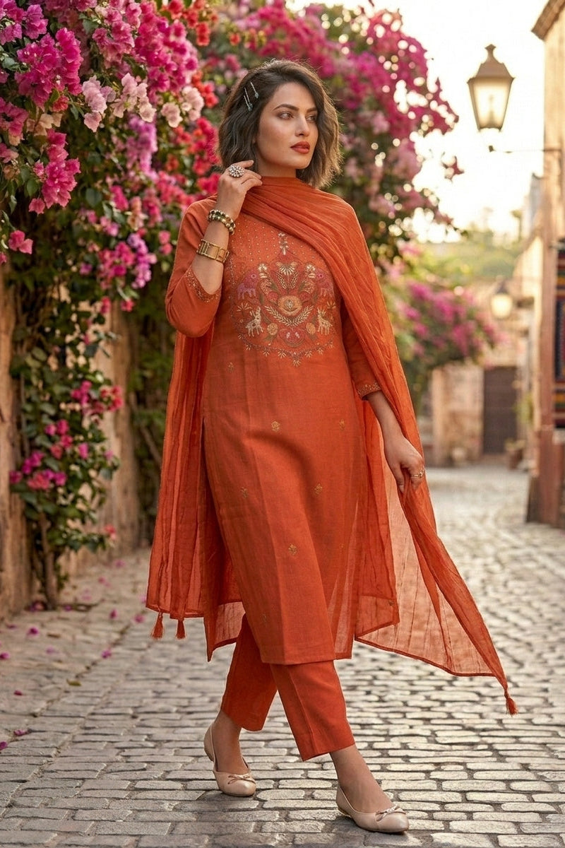 Infinite Beauty Cotton Kurti Set