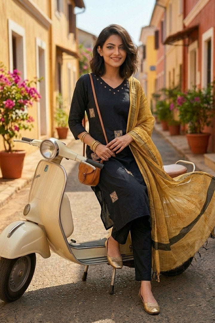 Twirling Into Tradition -Kurti Set