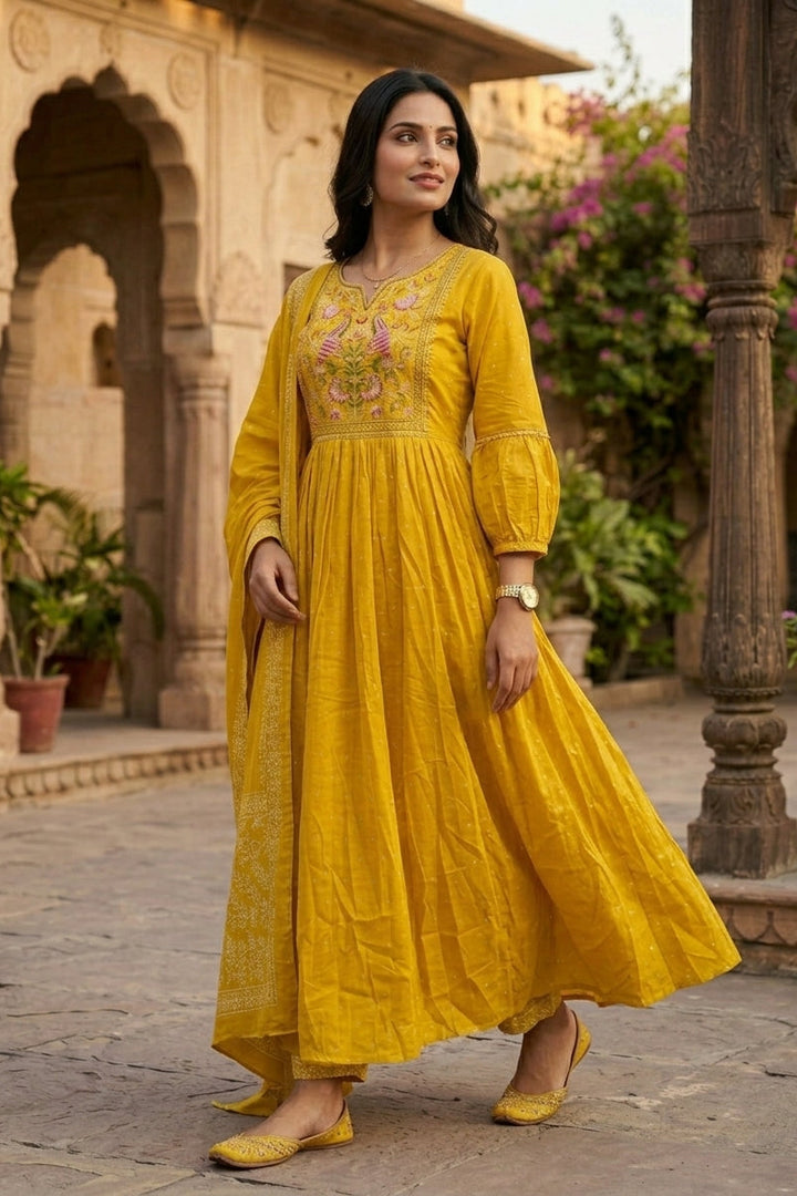 Zyrah Cotton Kurti Set
