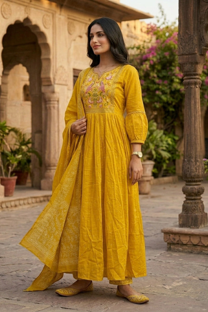 Zyrah Cotton Kurti Set