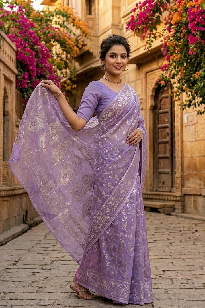 Megher Gaan Jamdani Saree