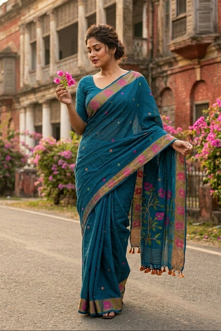 Madhabilata Dhakai Jamdani Saree