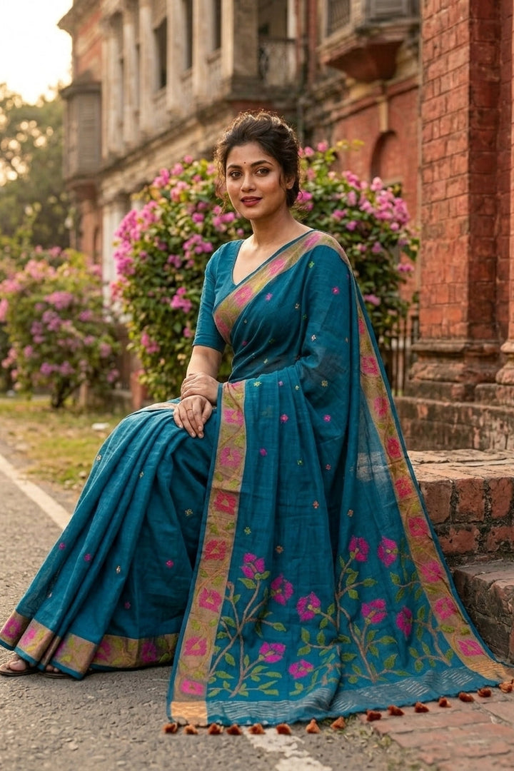 Madhabilata Dhakai Jamdani Saree