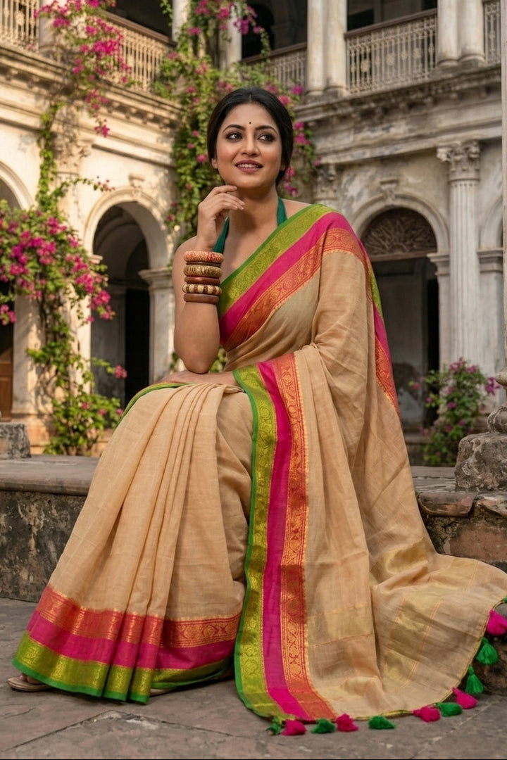Shwetanjali Mul Cotton Saree
