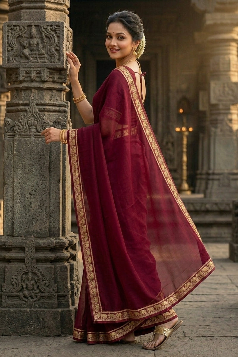 Kunjara in Style Crepe Silk Saree