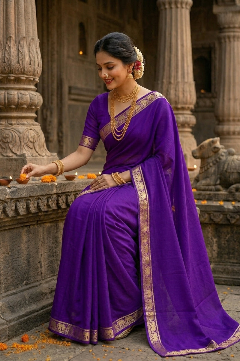Kunjara in Style Crepe Silk Saree