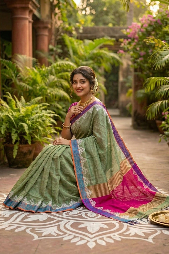 Mrinalika Khadi Cotton Saree