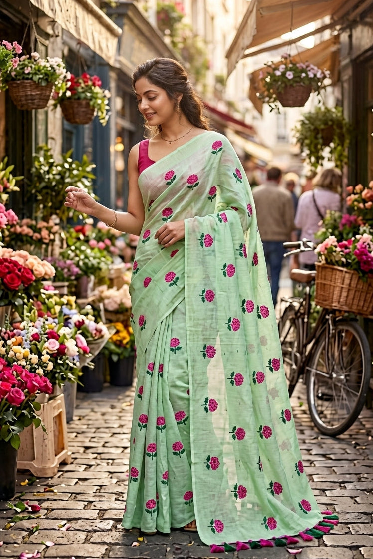 Premer Porosh Mul Cotton Saree