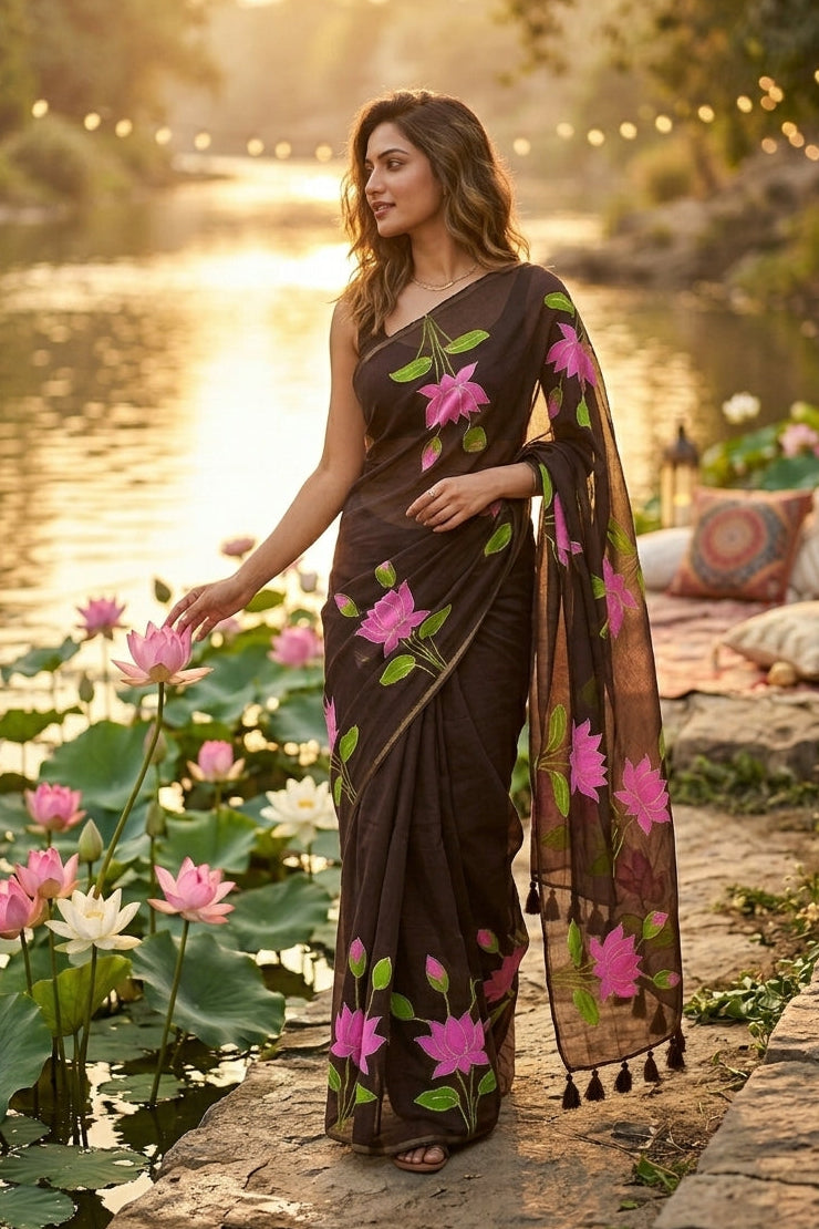 Podmosmita Mul Cotton Saree