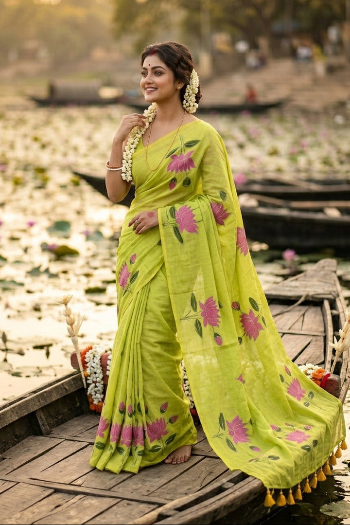 Podmosmita Mul Cotton Saree