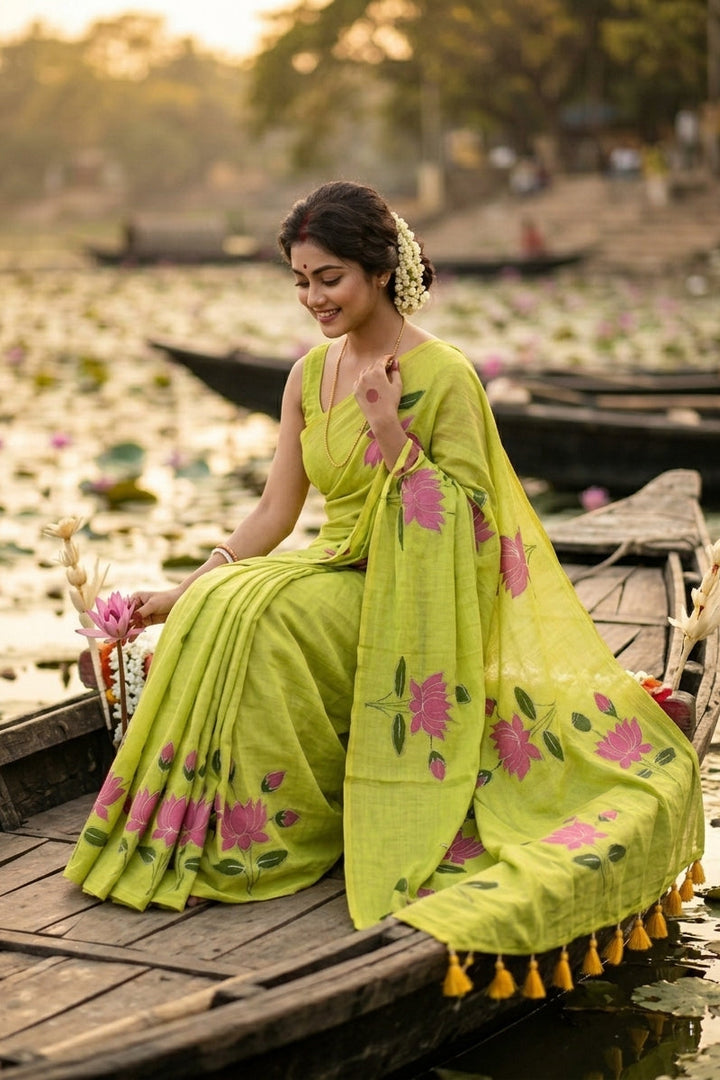 Podmosmita Mul Cotton Saree