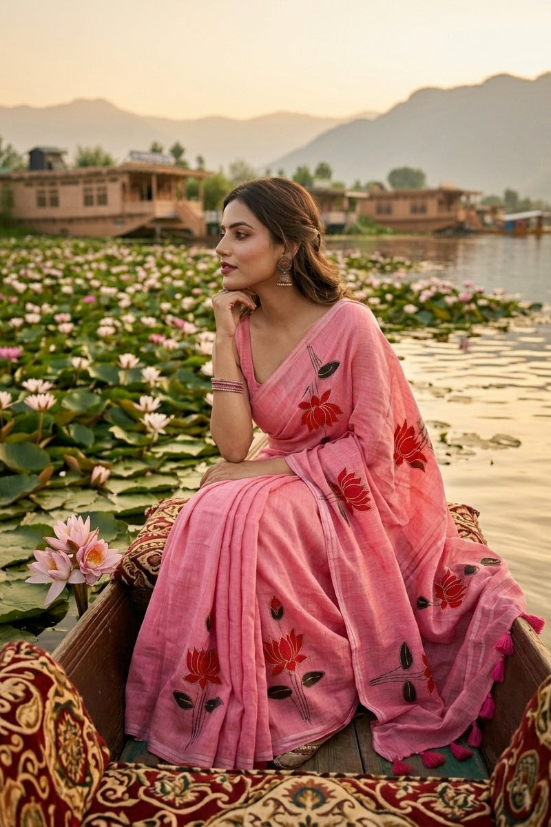 Podmosmita Mul Cotton Saree