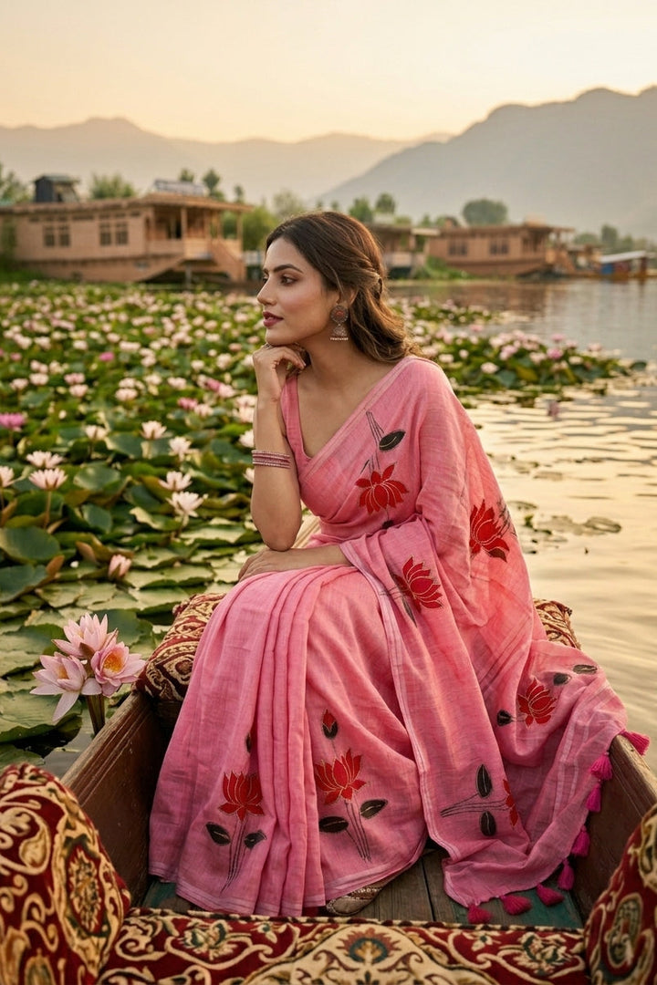 Podmosmita Mul Cotton Saree