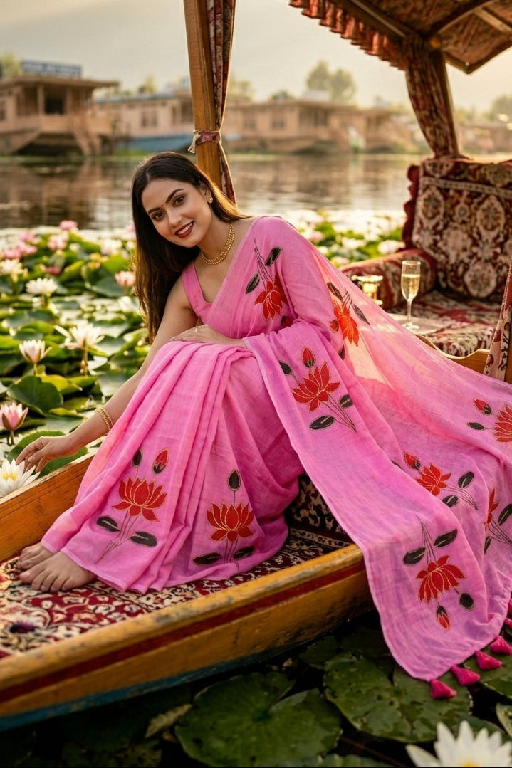 Podmosmita Mul Cotton Saree