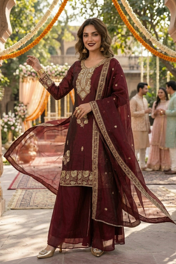 Queen's Desire Designer Sharara Set