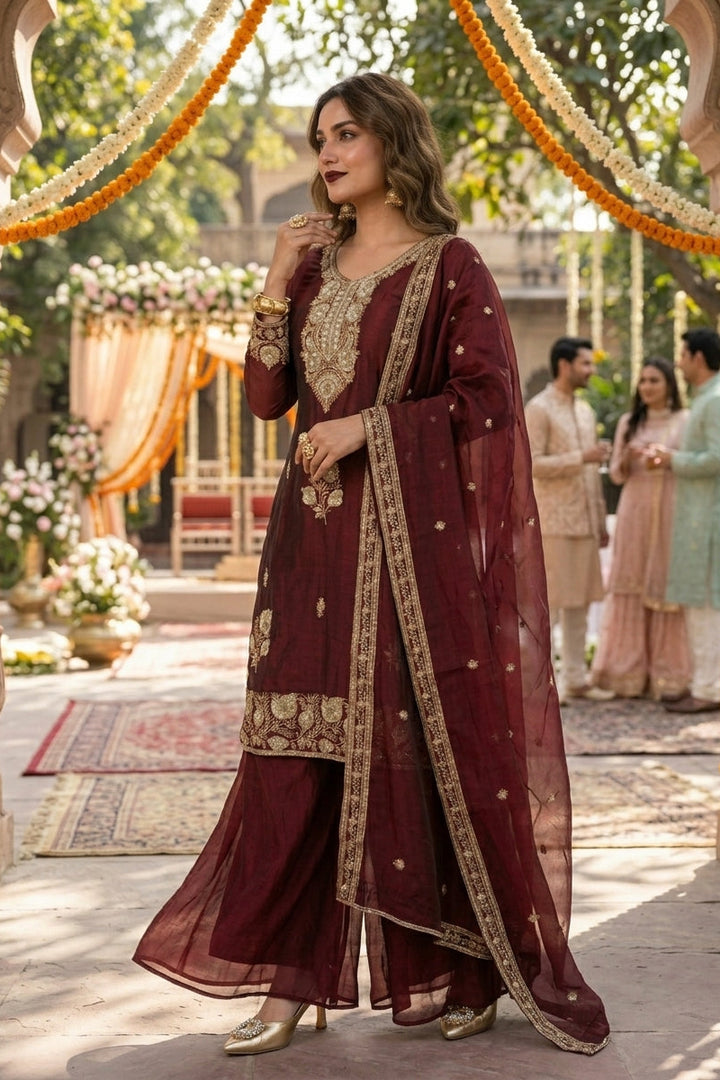 Queen's Desire Designer Sharara Set