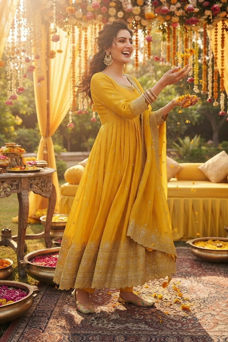 Tempting Twirl Partywear Gown Set