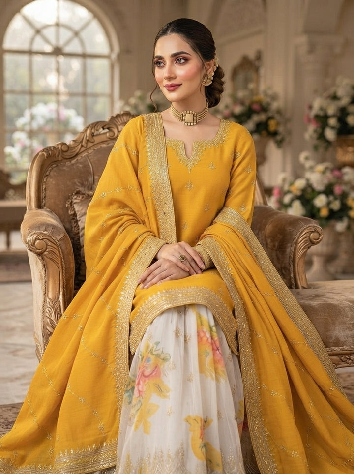 Enticing Bliss Designer Sharara Set