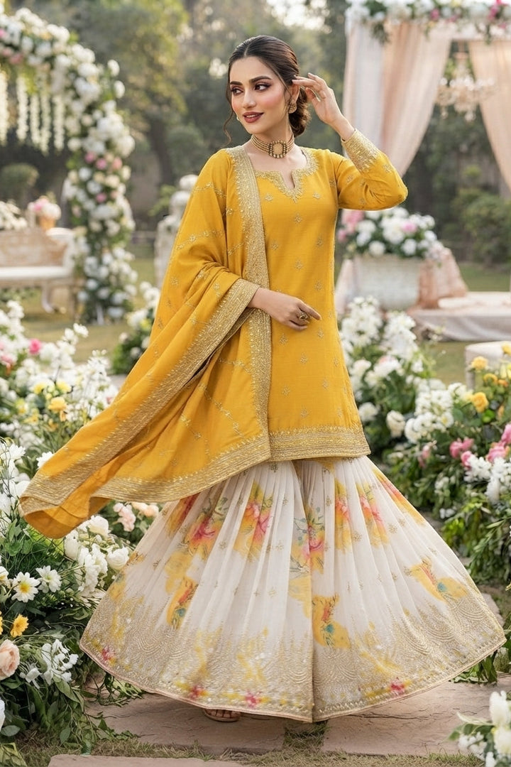 Enticing Bliss Designer Sharara Set