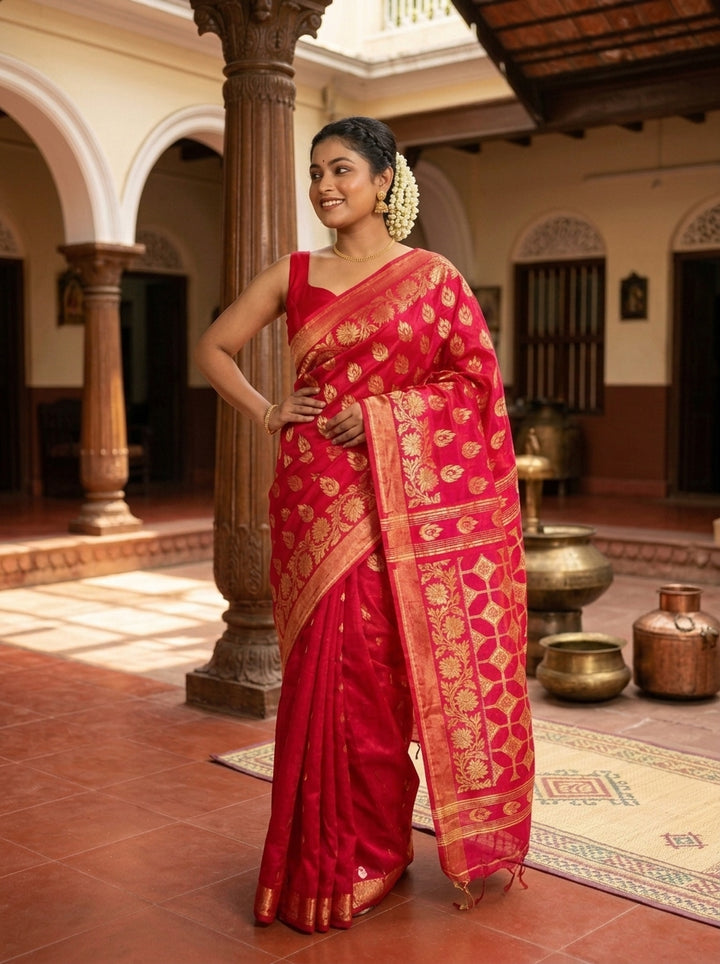 Rajeshwari Banarasi Khadi Saree
