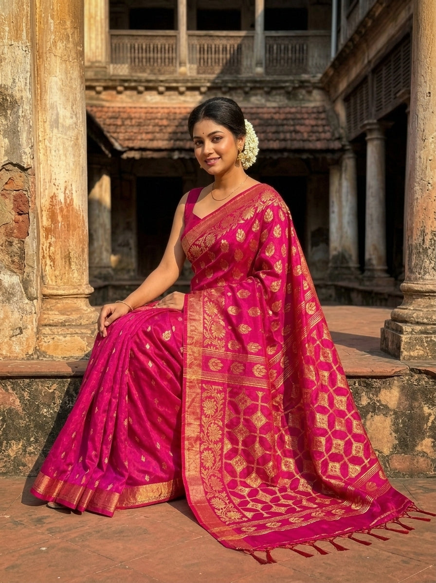 Rajeshwari Banarasi Khadi Saree