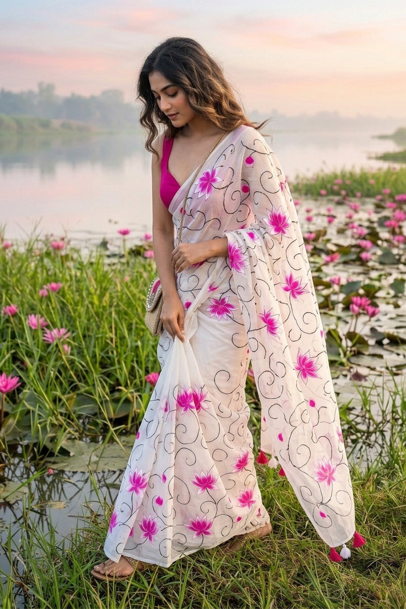 Komol Bithi Mul Cotton Saree