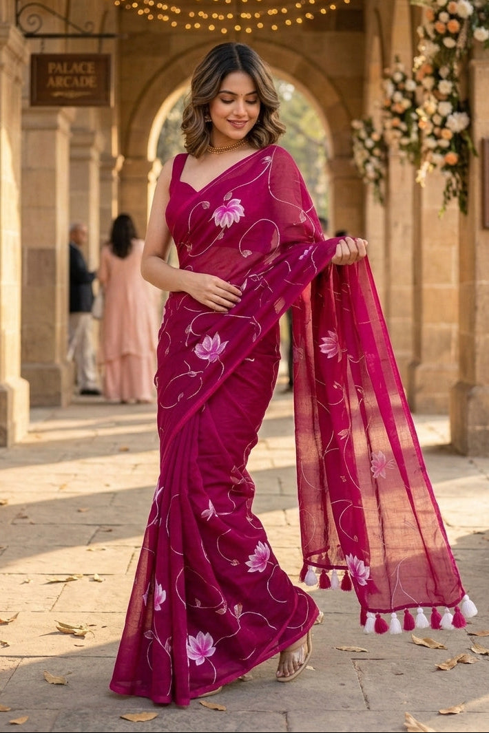 Komol Bithi Mul Cotton Saree
