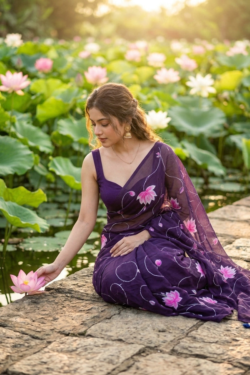 Komol Bithi Mul Cotton Saree