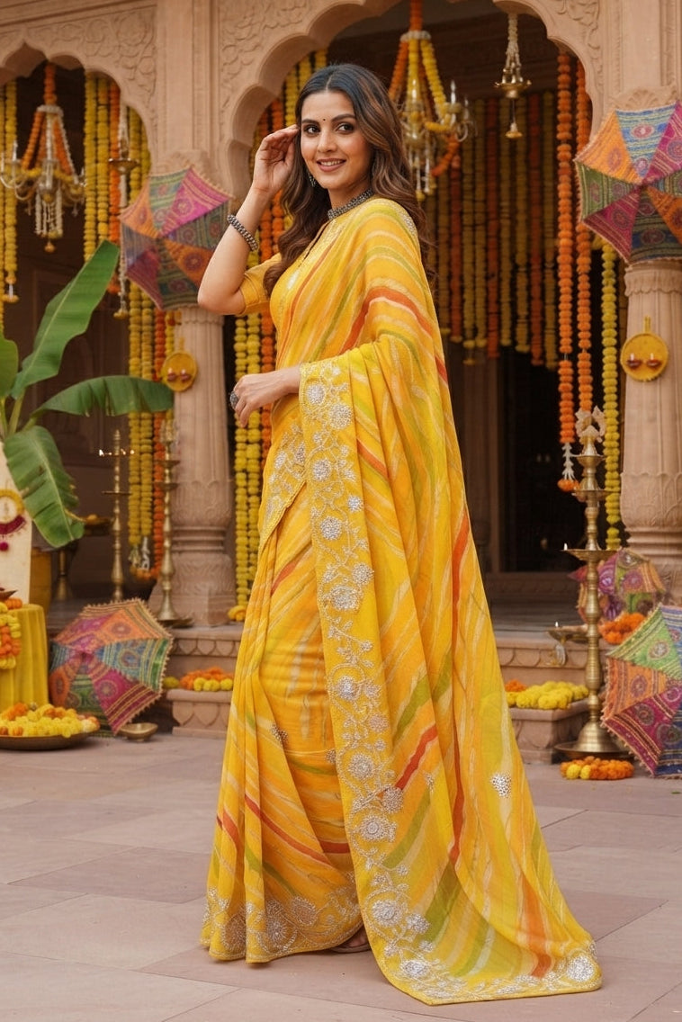 Trust in Beauty Chinnon Silk Saree