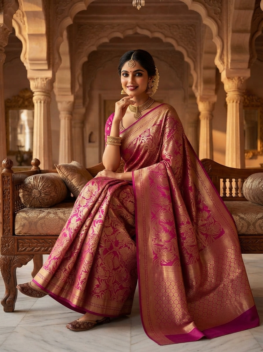 Maharani Weaves Katan Silk Saree