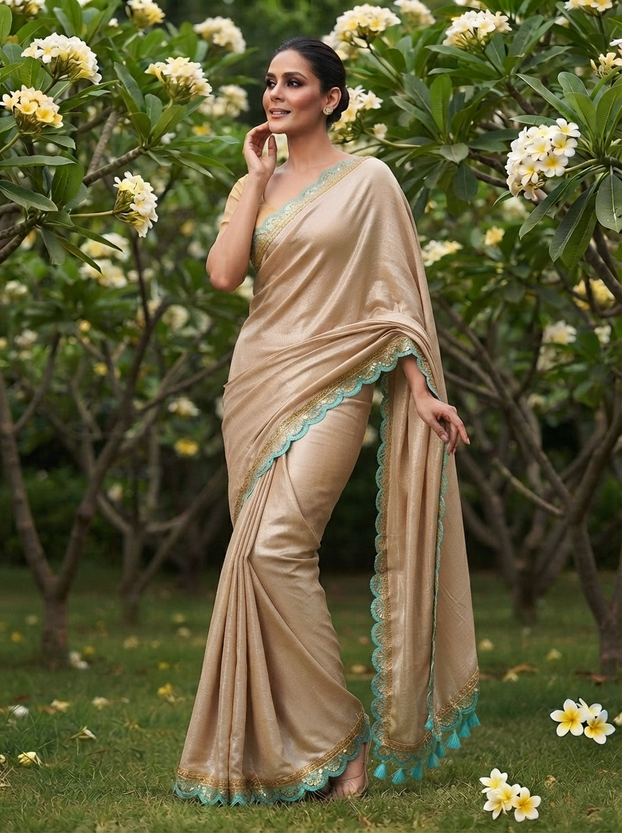 Amrithavarshini -Showers Of Nectar Cotton Tissue Saree