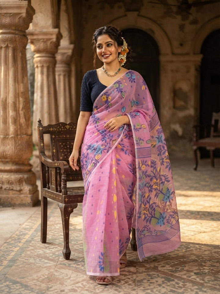 Fuldani Gap Dhakai Jamdani Saree