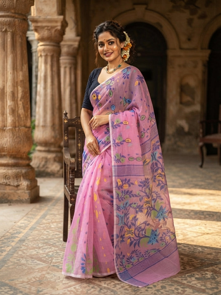 Fuldani Gap Dhakai Jamdani Saree
