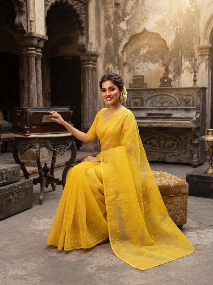 Tulir Taan Cotton Jamdani Saree