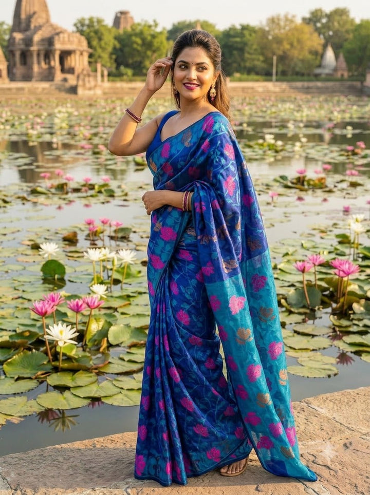 Shwetapadma Dhakai Jamdani Saree