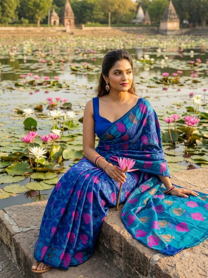 Shwetapadma Dhakai Jamdani Saree