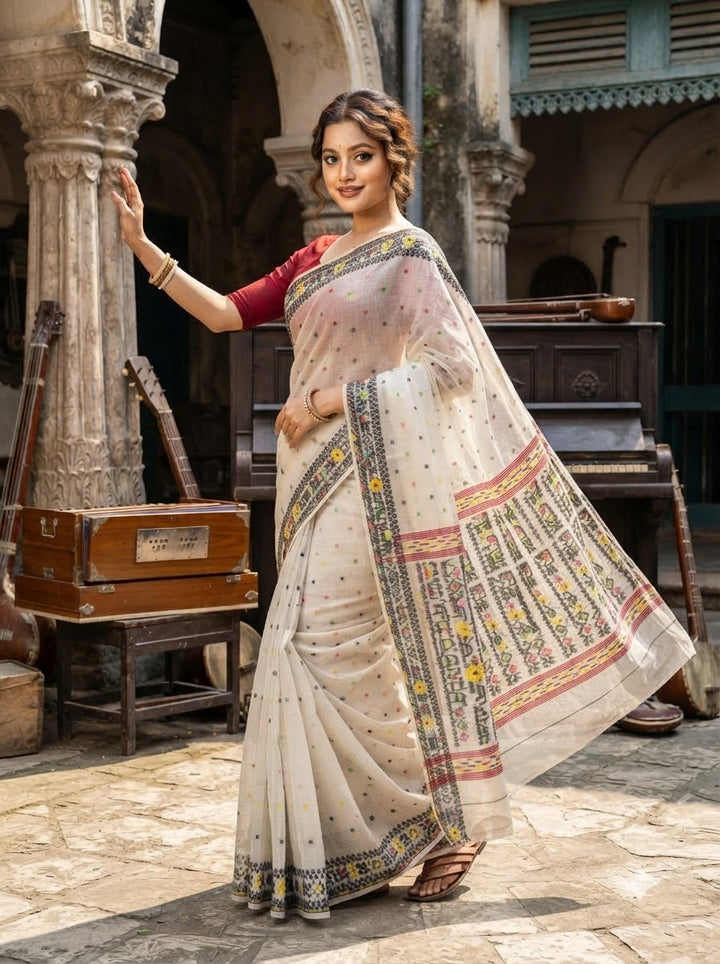 Sutrorekha Dhakai Jamdani Saree