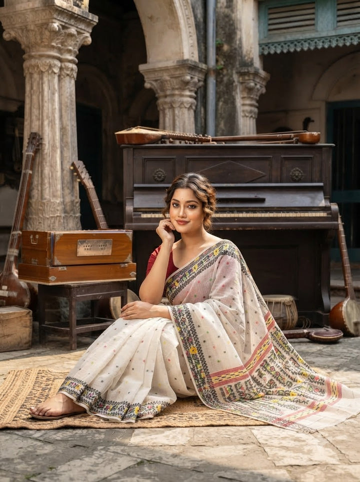 Sutrorekha Dhakai Jamdani Saree