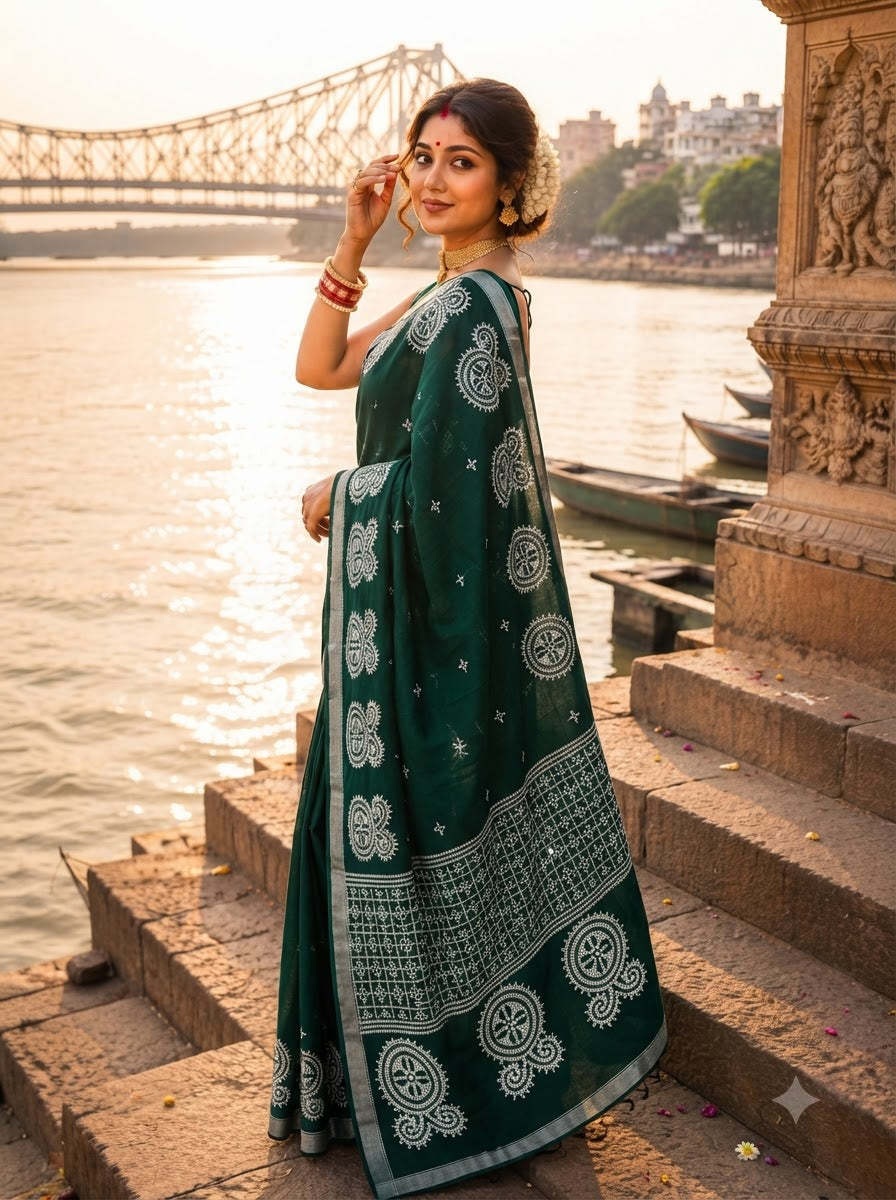 Niharika Khadi Cotton Saree