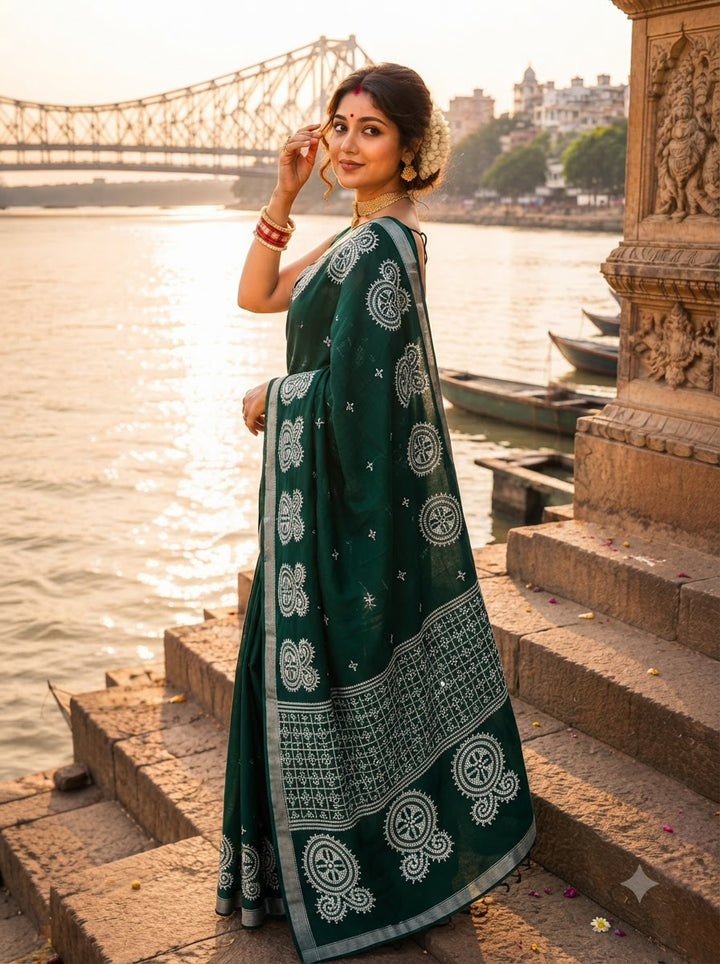 Niharika Khadi Cotton Saree