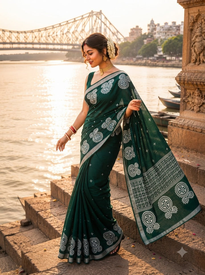 Niharika Khadi Cotton Saree
