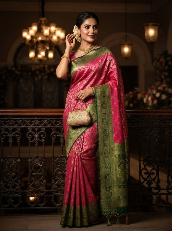 Aurelia Royale Crepe Khaddi Silk Saree