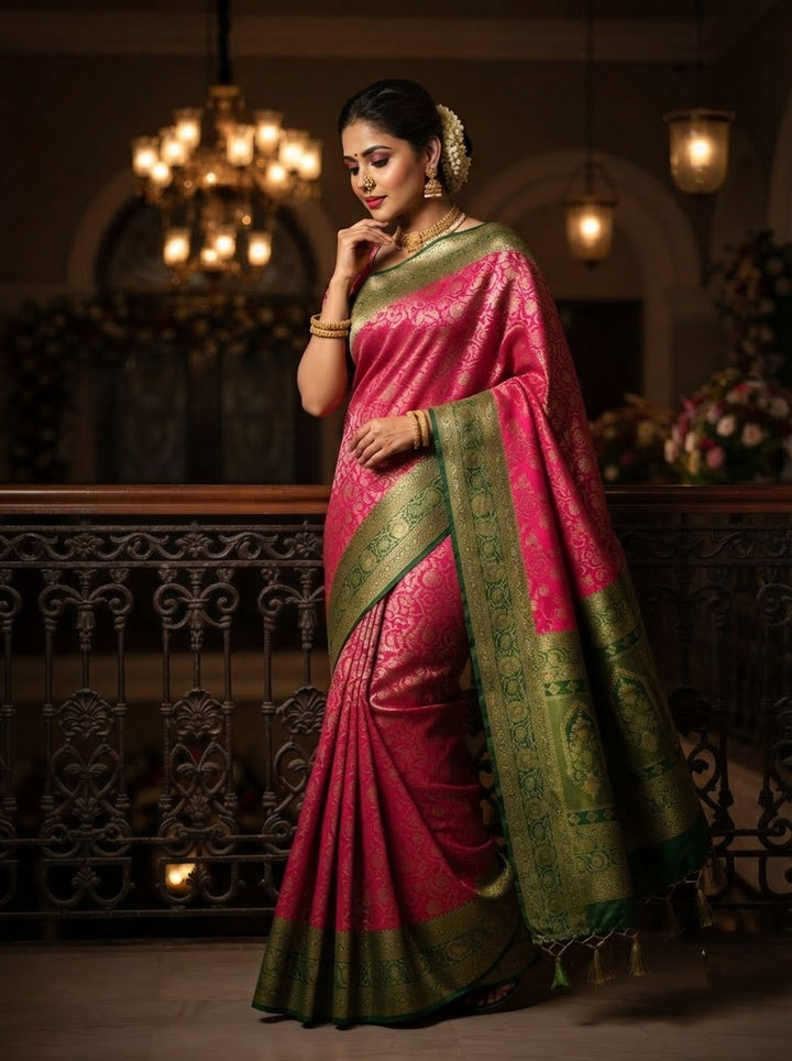 Aurelia Royale Crepe Khaddi Silk Saree