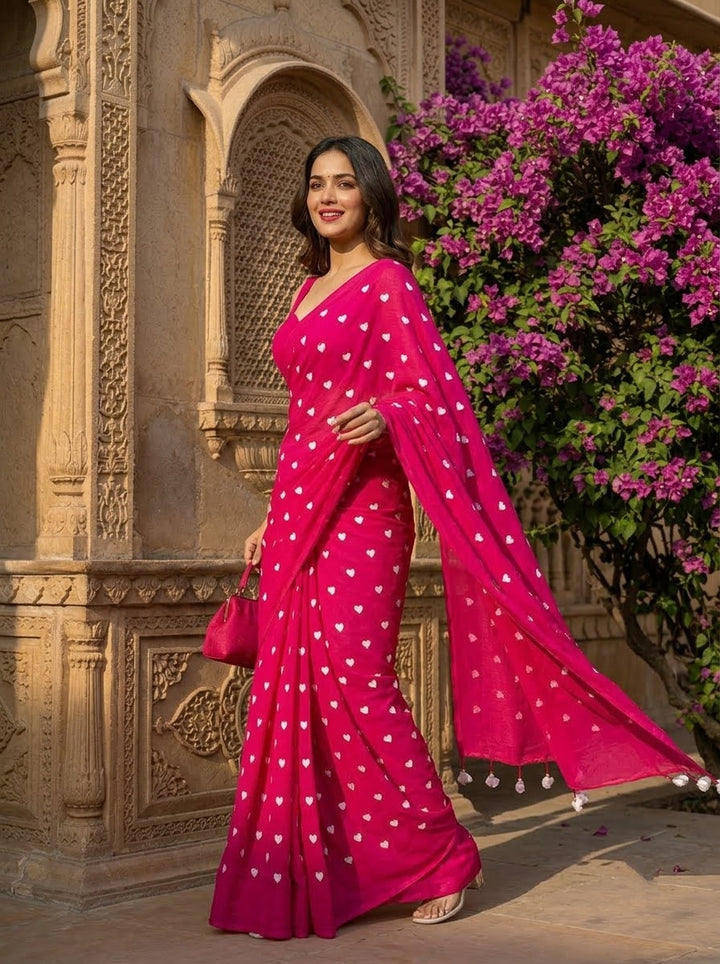 Endless Love – Khadi Cotton Embroidery Saree