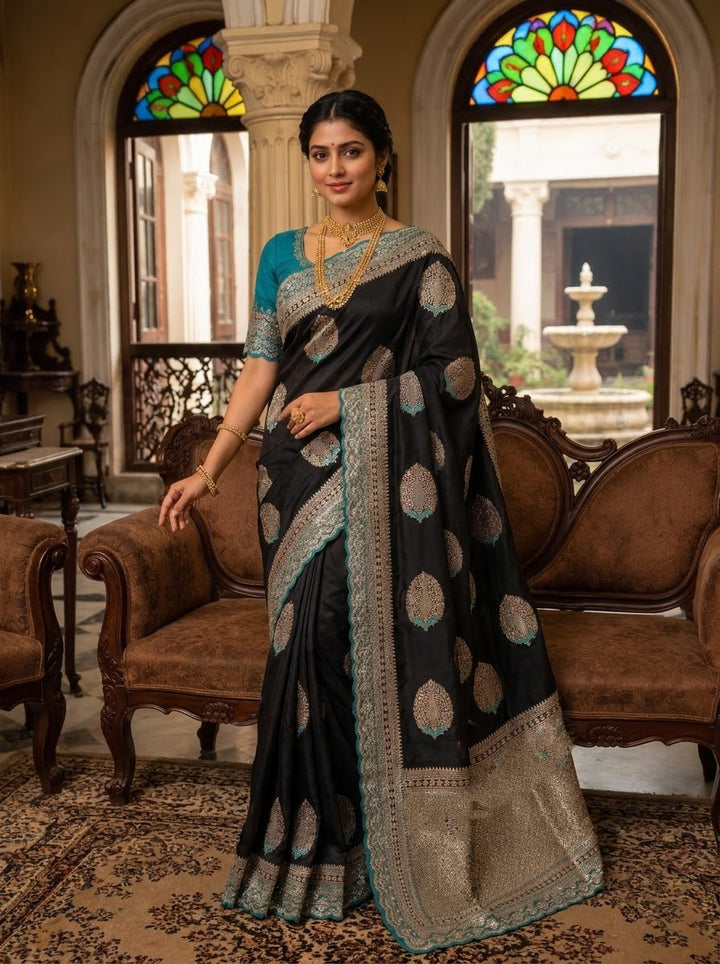 Sophisticated Elegance – Premium Dola Silk (Blended) Saree