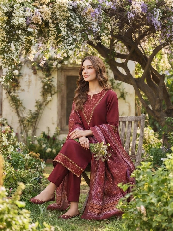 Set to Shine-Premium Cotton Kurti Set with Dupatta