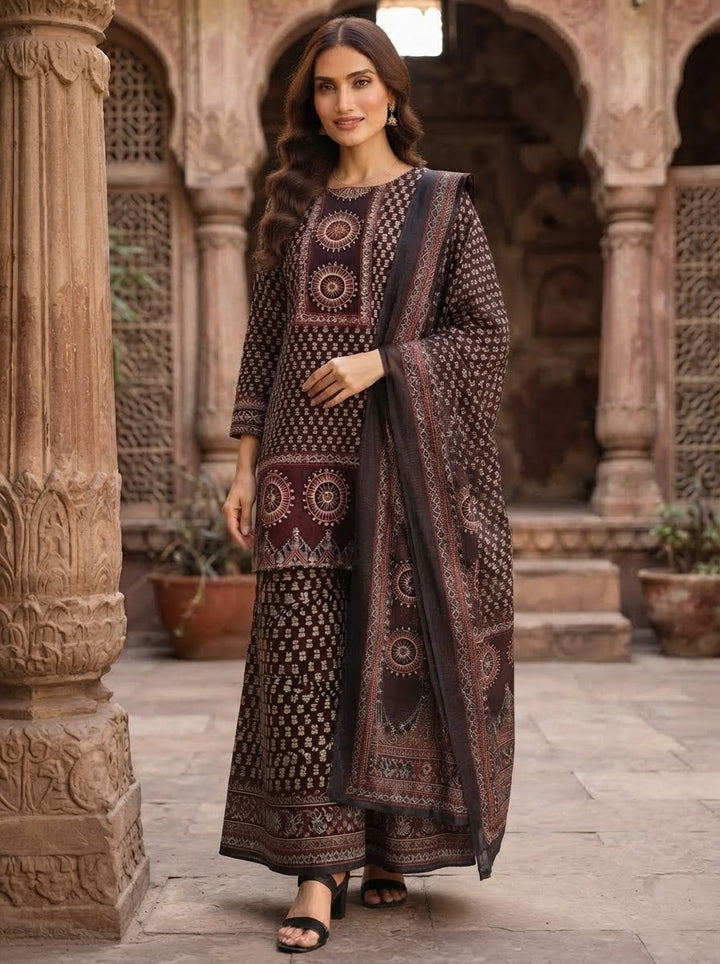Floral Fable Cotton Kurti Set