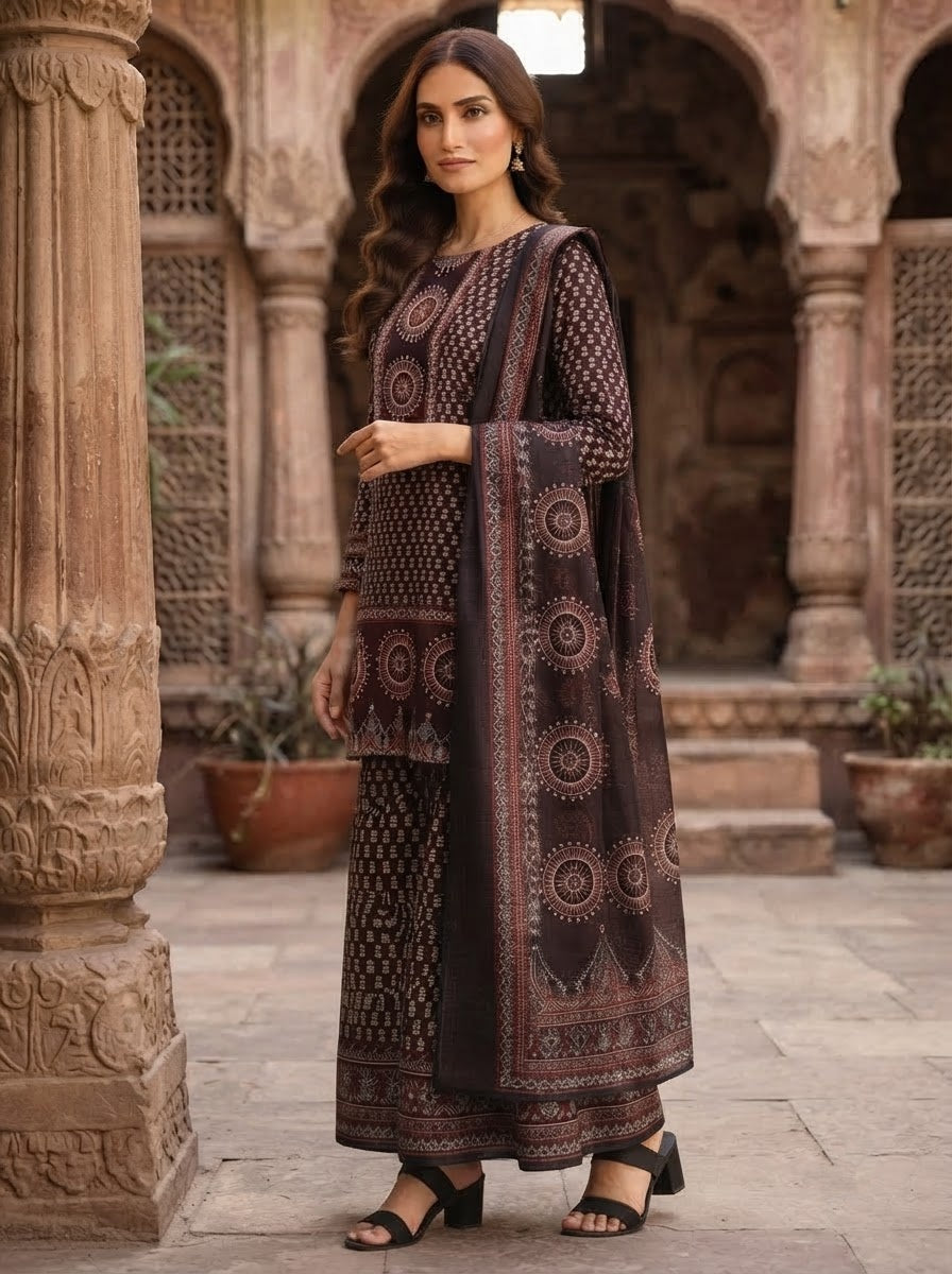 Floral Fable Cotton Kurti Set