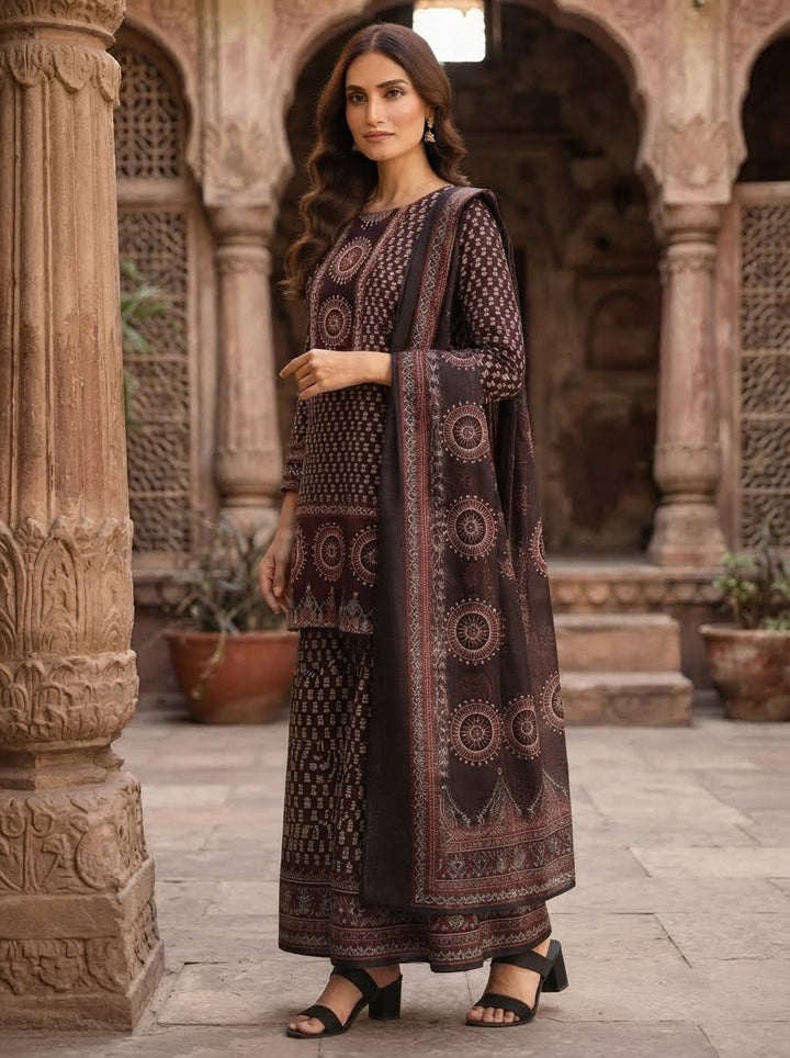 Floral Fable Cotton Kurti Set
