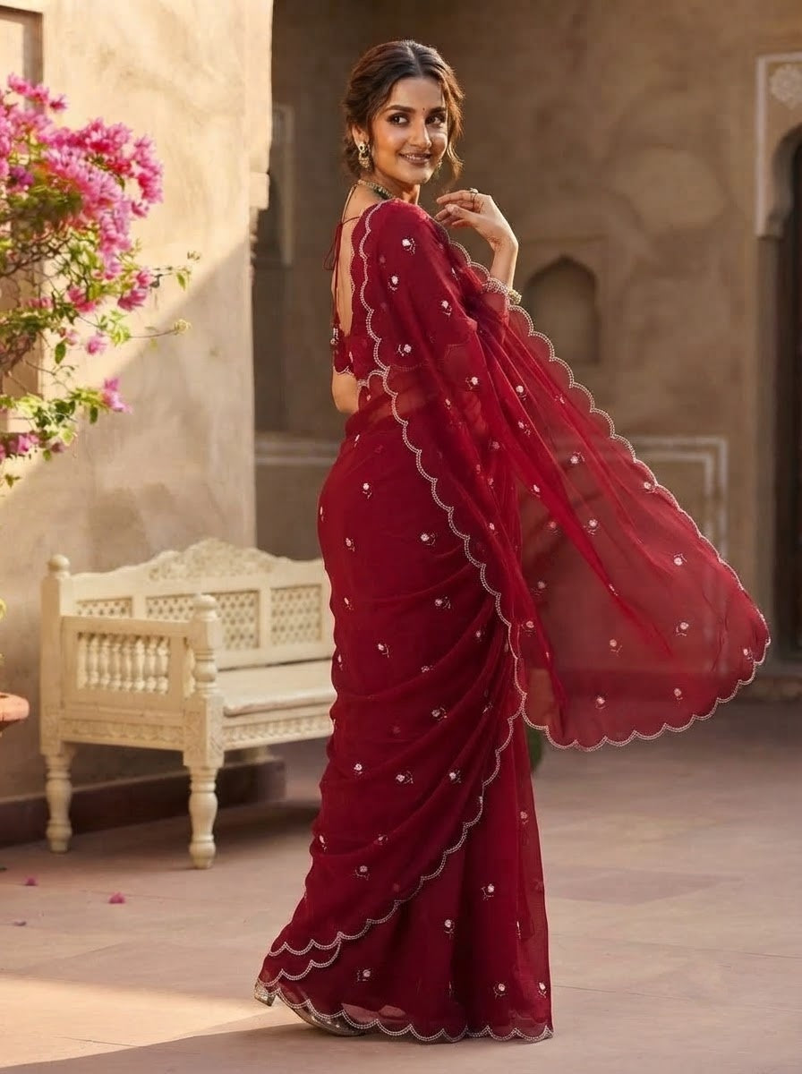Aveline Grace - Georgette Saree